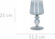 Home Styling Collection Szklany świecznik na nóżce, 21 cm 1