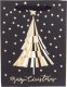 Dekoracja świąteczna Art-Pol Torebka Papierowa Merry Christmas Choinka H:23 cm 2