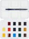 Talens Van Gogh Watercolour pocket box basic colours | 12 half pans + 3 colours for free 1