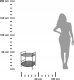 ProGarden 2-poziomowy stolik ogrodowy, stalowy, antracytowy matowy 2