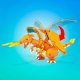 Mattel Mattel MEGA Pokémon Charmander Evolution Set Construction Toy 10