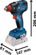 Zestaw elektronarzędzi Bosch Bosch battery combo kit GDX 18V-200 Professional + GSR 18V-55 Professional, 18Volt, tool set (blue/black, 2x Li-ion battery 4.0Ah, impact wrench and drill driver, in L-case) 6