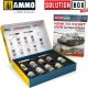Vallejo Ammo: Solution Box Mini 17 - WWII German Winter Vehicles - Colors and Weathering System 1