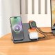Ładowarka Hoco ładowarka indukcyjna 3w1 kompatybilna z Apple Watch 15W CQ1 czarna 7