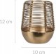 Home Styling Collection Złoty lampion na świeczkę, metalowy 1