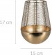 Home Styling Collection Złoty lampion na świeczkę, metalowy 1