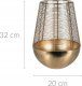 Home Styling Collection Złoty lampion na świeczkę, metalowy 1