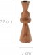 Home Styling Collection Drewniany świecznik, akacja, 22 cm 2