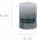 Home Styling Collection CANDLE PILLAR DIP DYE GREY 1