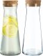 Kadax 2x KADAX Karafka Na Wodę Dzbanek Z Korkiem Na Sok Lemoniadę 1L Szklany 11