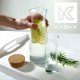 Kadax 2x KADAX Karafka Na Wodę Dzbanek Z Korkiem Na Sok Lemoniadę 1L Szklany 1