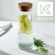 Kadax 2x KADAX Karafka Na Wodę Dzbanek Z Korkiem Na Sok Lemoniadę 1L Szklany 3