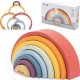 Viga Toys VIGA PolarB Drewniana Tęcza Układanka Klocki Kreatywne Montessori 1