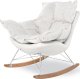 Miloo Home FOTEL BUJANY LIESLIE BEŻOWY WELUR 90X102X86 CM MILOO HOME 1