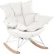 Miloo Home FOTEL BUJANY LIESLIE BEŻOWY WELUR 90X102X86 CM MILOO HOME 4