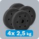 Rebel Zestaw obciążeń bitumicznych 4x2.5kg, otwór 31mm,  REBEL ACTIVE 4