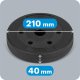 Rebel Zestaw obciążeń bitumicznych 4x2.5kg, otwór 31mm,  REBEL ACTIVE 6