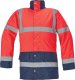 Kurtka męska CERVA SEFTON HV - ocieplana kurtka zimowa, odblaskowe taśmy, wodoodporność, rozm. XS-3XL, - czerwony odblaskowy 3XL 3
