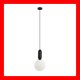 Lampa wisząca Italux Italux Aldeva PND-02340-1M-BK lampa wisząca zwis 1x40W E27 biała/czarna 3