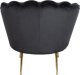 SIGNAL MEBLE Fotel glamour CAMELLIA 1 VELVET czarny/złoty stelaż 2