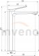 Bateria umywalkowa Invena MIXER WASHBASIN HIGH NERI COPPER 2
