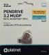 Pendrive Platinet PLATINET PENDRIVE USB 3.2 + USB-C 32GB METAL UDP WATERPROOF [45970] 1