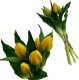 Saska Garden BUKIET 5 TULIPANÓW ŻÓŁTYCH 28CM JAK ŻYWYCH DEKORACJA WIOSENNA 1
