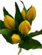 Saska Garden BUKIET 5 TULIPANÓW ŻÓŁTYCH 28CM JAK ŻYWYCH DEKORACJA WIOSENNA 3