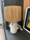 Home Styling Collection Lampa stołowa ceramiczna z kloszem z plecionki Ø 24 x 42 cm 3