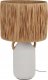 Home Styling Collection Lampa stołowa ceramiczna z kloszem z plecionki Ø 24 x 42 cm 7