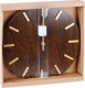 Home Styling Collection Zegar ścienny z minimalistyczną tarczą imitującą drewno, MDF, Ø 40 cm 5