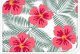 ProGarden Moskitiera na drzwi balkonowe TROPICAL FLOWERS, 220 x 50 cm, 2 sztuki 2