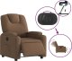 vidaXL vidaXL Elektryczny fotel rozkładany, brązowy, obity tkaniną 6