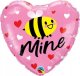 Qulatex Balon foliowy Bee Mine Hearts 46cm 1