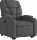 vidaXL vidaXL Podnoszony fotel rozkładany, ciemnoszary, obity tkaniną 4