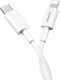 Kabel USB Vega USB-C - Lightning 2 m Biały (6973224877526) 4