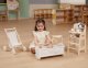 Viga Toys Kołyska Drewniana Dla Lalek Łóżeczko 10