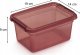 Moxom Pojemnik do przechowywania BaseStore Color, 1,5l, rabarbar, transparentny różowy 3