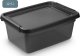 Moxom Pojemnik do przechowywania MOXOM BaseStore Color, 12,5l, coal, transparentny czarny 2