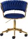 Activeshop 4Rico krzesło obrotowe QS-GW01G aksamit granatowe 2