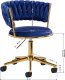Activeshop 4Rico krzesło obrotowe QS-GW01G aksamit granatowe 9