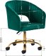 Activeshop 4Rico krzesło obrotowe QS-OF212G aksamit zielone 9