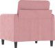 vidaXL vidaXL Fotel, różowy, 60 cm, obity aksamitem 4