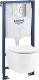 Zestaw podtynkowy Grohe Solido 4w1: podtynkowa rama toalety z WC SEREL Rimless+pokrywa spowalniająca, przycisk chromowany ARENA COSMOPOLITAN, mocowania 1