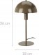 Home Styling Collection Metalowa lampka na stół, grzybek, 18 x 36 cm 1