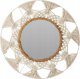 Home Styling Collection Lustro dekoracyjne z ramą z makramy i rattanu, Ø 45 cm 1