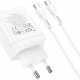 Ładowarka Hoco HOCO ładowarka sieciowa 2 x Typ C + USB A + kabel Typ C do Typ C PD QC3.0 3A 35W N33 biała 5