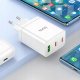 Ładowarka Hoco HOCO ładowarka sieciowa 2 x Typ C + USB A + kabel Typ C do Typ C PD QC3.0 3A 35W N33 biała 8
