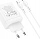 Ładowarka Hoco HOCO ładowarka sieciowa 2 x Typ C + USB A + kabel Typ C do Lightning PD QC3.0 3A 35W N33 biała 5