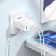 Ładowarka Hoco HOCO ładowarka sieciowa 2 x Typ C + USB A + kabel Typ C do Lightning PD QC3.0 3A 35W N33 biała 7